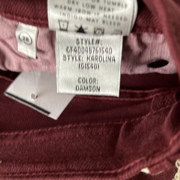 GRLFRND Karolina Denim Jeans in Damson Size 28 NWT - Picture 13 of 14